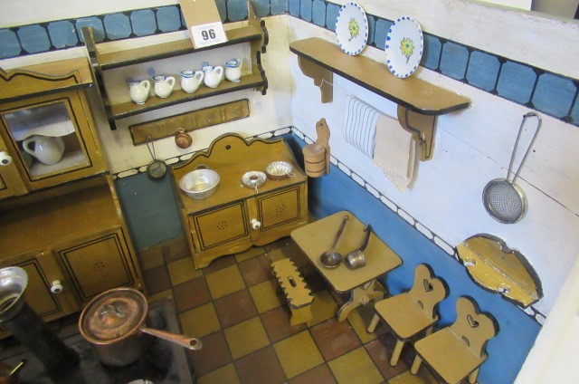 A German doll's house kitchen and contents Image