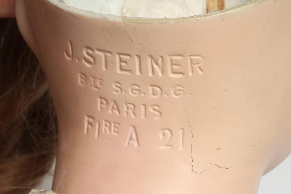 A Large Jules Nicholas Steiner bisque socket head doll Image