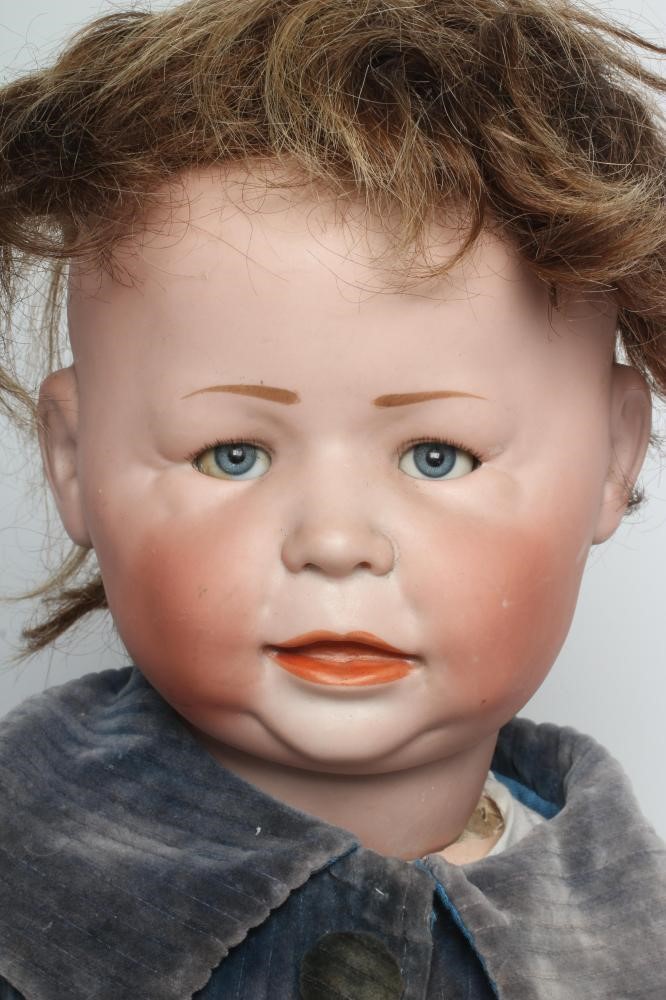 A Simon & Halbig bisque socket head character doll Image