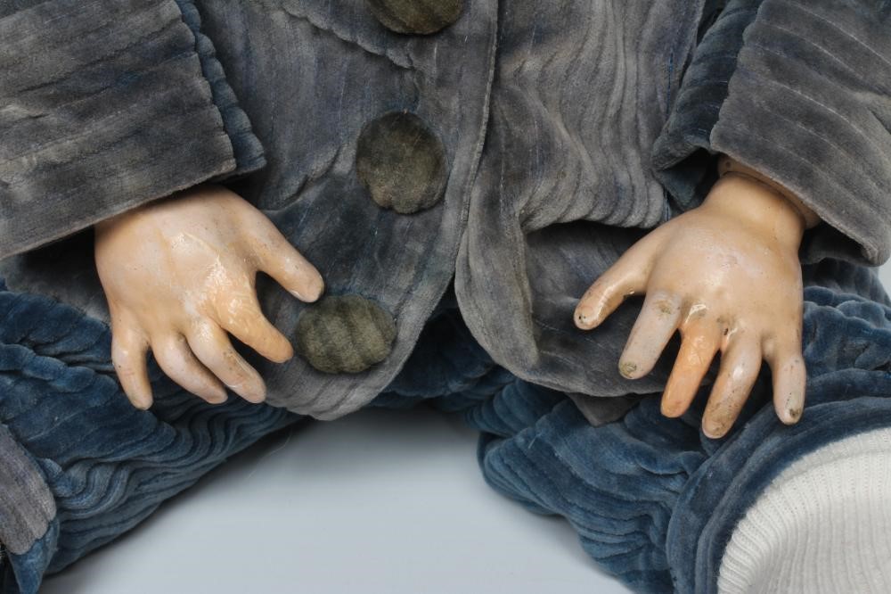 A Simon & Halbig bisque socket head character doll Image