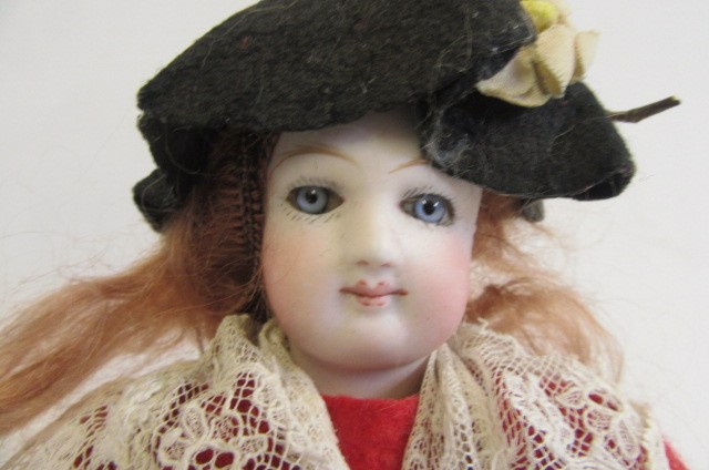 An F.G. Fashion bisque socket head doll with inset blue glass eyes Image