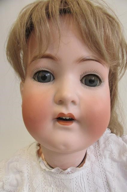 A Heubach Koppelsdorf bisque socket head doll Image