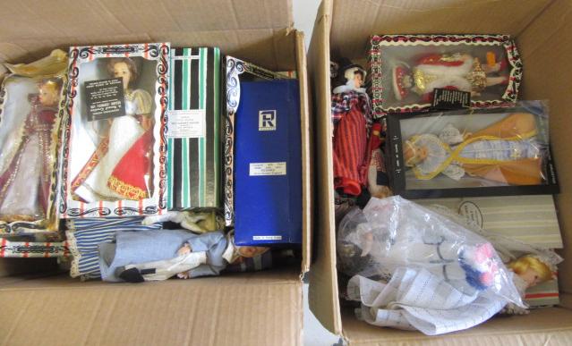 A collection of thirty nine Rexard costume dolls Image