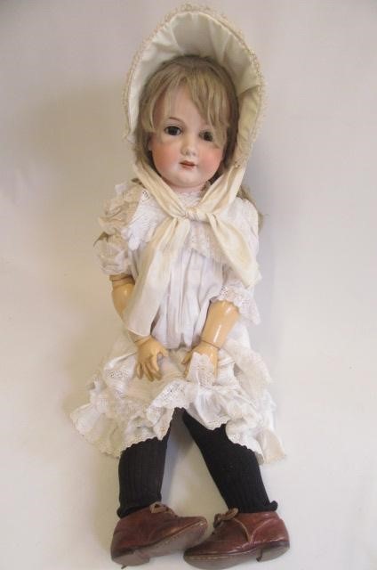 A large Armand Marseille bisque socket head doll Image
