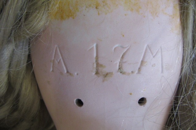 A large Armand Marseille bisque socket head doll Image