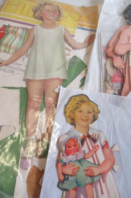 Two 15" Shirley Temple card doll displays Image