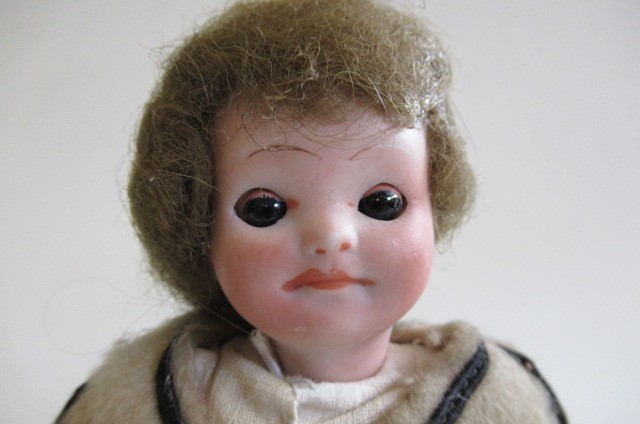 A J. Walther & Sohn bisque socket head doll Image
