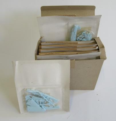 Airfix factory samples for the new blister packs comprising brown card box containing twelve one Image