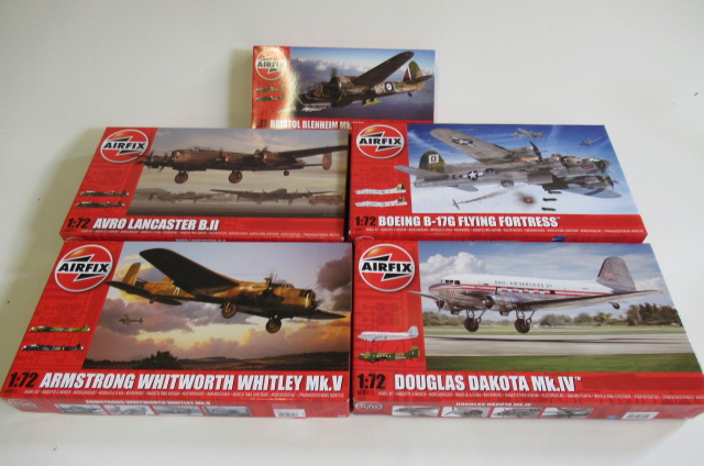 Five Airfix 1:72 scale kits comprising Blenheim Image