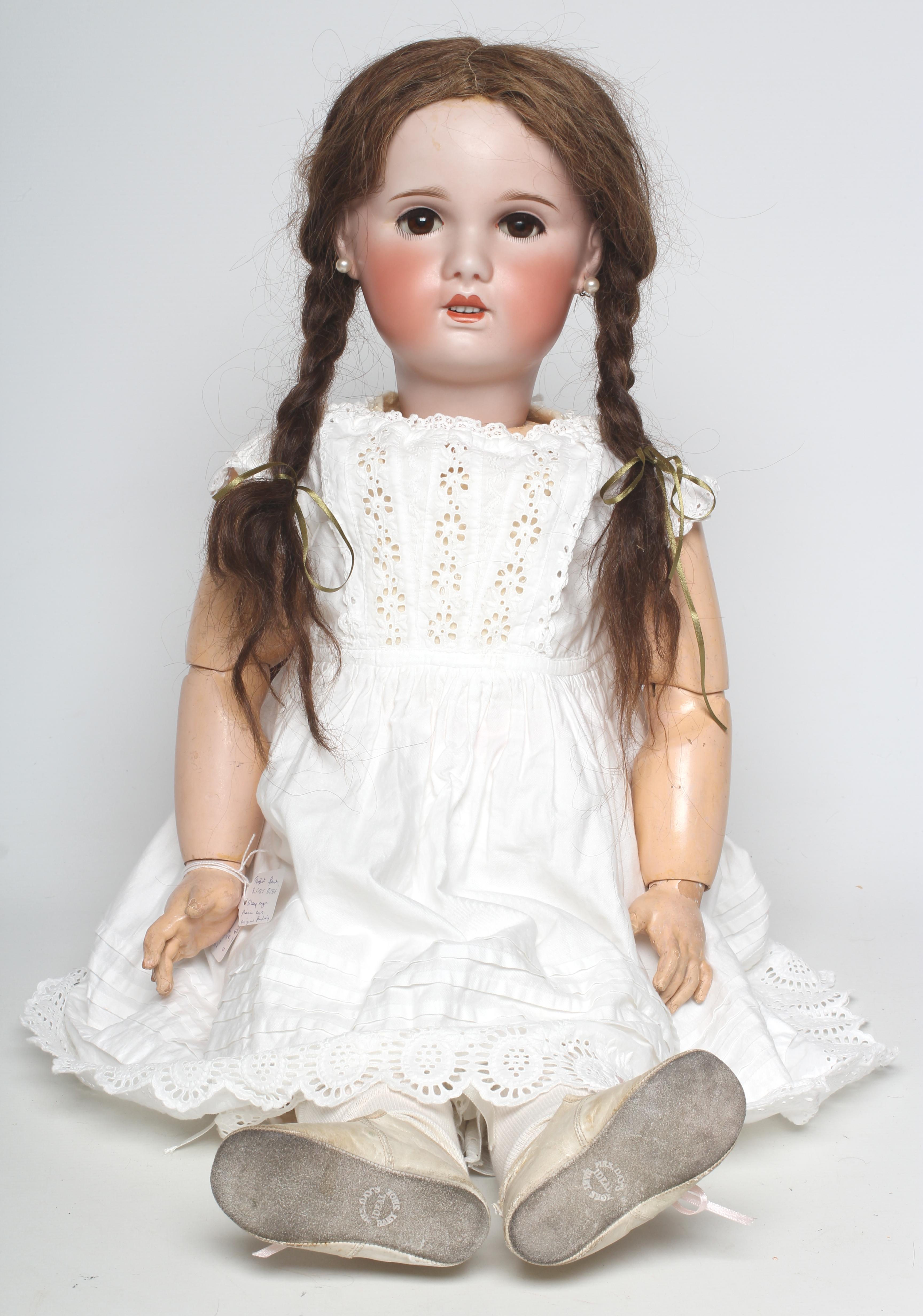 An S.F.B.J. bisque socket head doll from the Jumeau mould Image