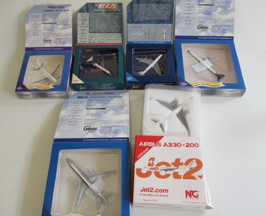Six 1:400 scale model airliners including BAE Image