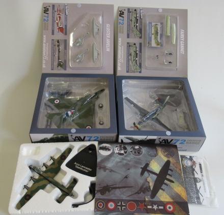 Three military aircraft models comprising Gloster Javelin Image
