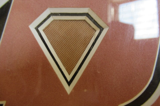 A framed swatch of Marilyn Monroe's stocking Image