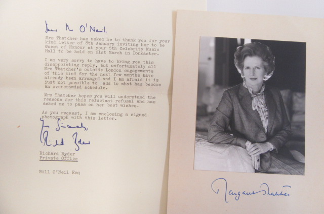 An extensive collection of autographed letters and photographs of 1960's and 1970's Image