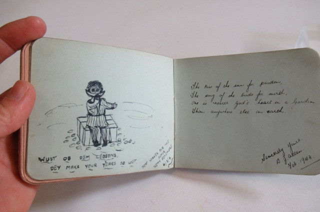 An autograph book Image