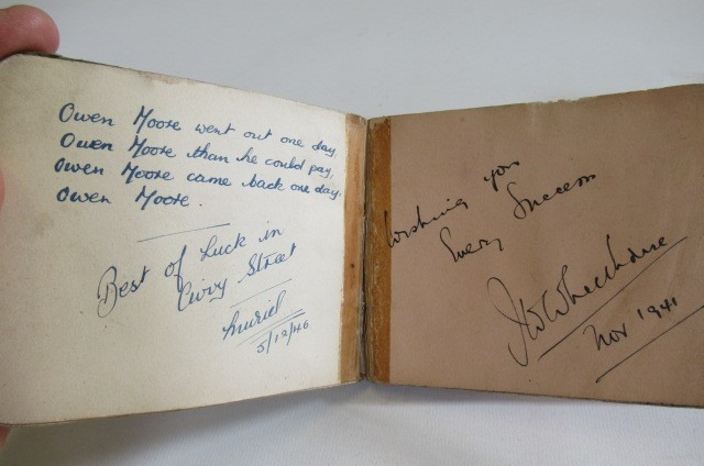 An autograph book Image