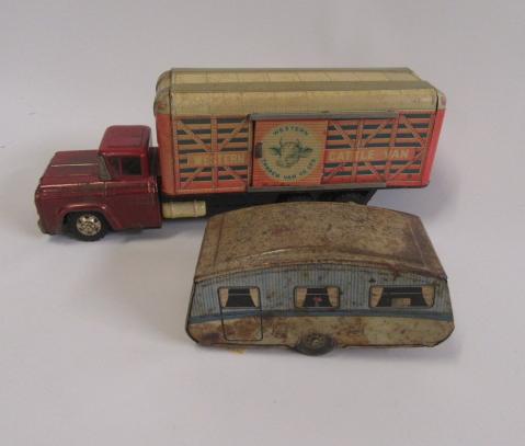 A Hisimo Japan Western Cattle Van and a Chad caravan Image