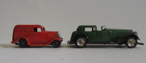 Minic Post Office G.R. Mail Van and a green Coupe (Est. plus 21% premium inc. VAT) Image