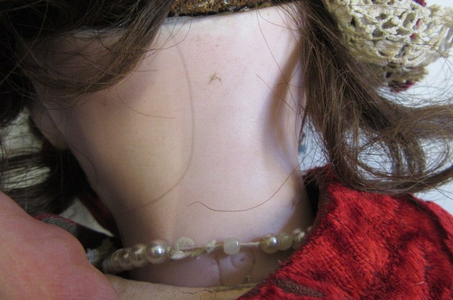 A Tete Jumeau size 12 bisque socket head doll Image