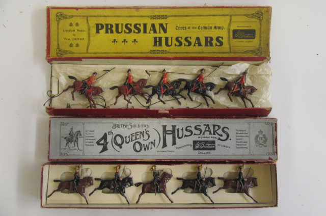 Britains 4th Queen's Own Hussars and Prussian Hussars Image