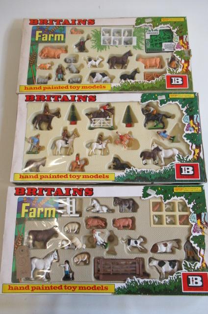Three Britains sets comprising two Farm sets 7565 and 7564 Image