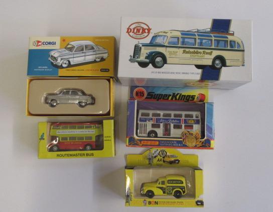 Five diecast vehicles comprising Corgi CC01105 Consul Image