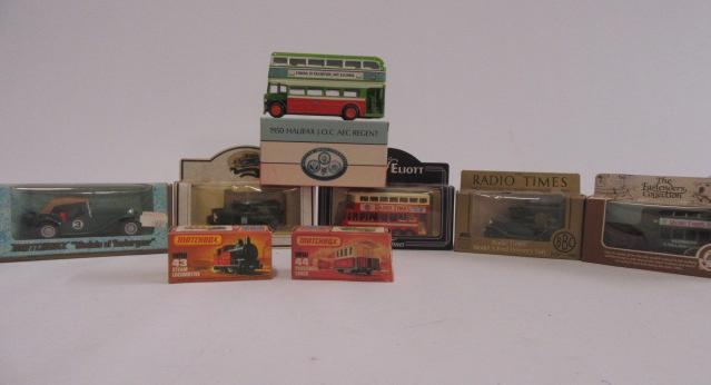 Diecast models by Lledo and others including Radio Times Horse Bus Image