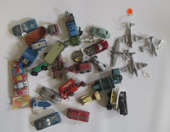 Playworn diecast model vehicles by Matchbox Image