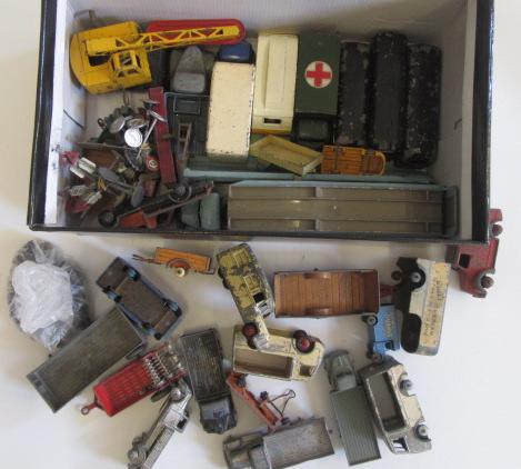 Playworn diecast vehicles by makers including Dinky Image