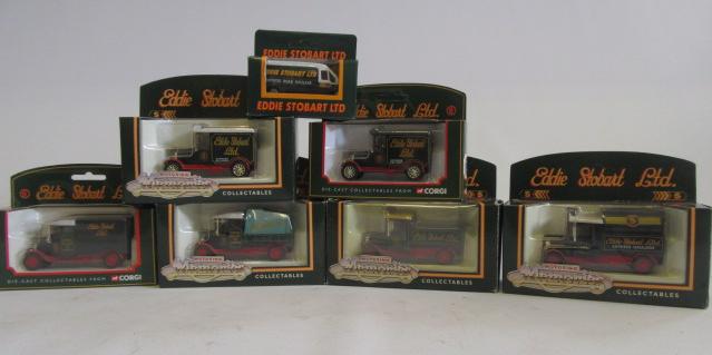 Days Gone Stobart vehicles comprising two Bull Rose Morris vans Image