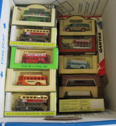 Thirty four Old Time bus models by Lledo and others Image
