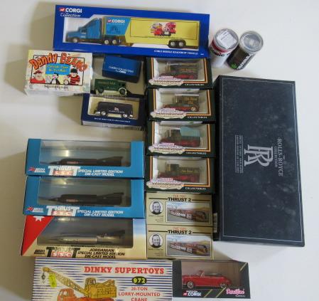 Nineteen diecast vehicles by various makers including Dinky Coles crane Image