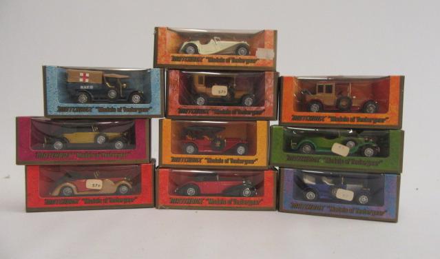 Ten Matchbox Models of Yesteryear including Hispano Suiza Image