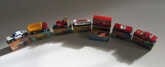 Eight Matchbox Superfast vehicles comprising No10 Police Car Image