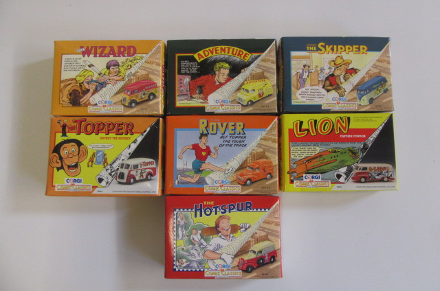 Seven Corgi Comic Classics comprising Topper Image