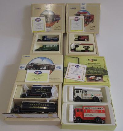 Four Corgi Classics Commercials comprising United Dairies Image