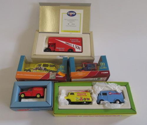 Five late issue Corgi vehicles comprising Furniture Van Image