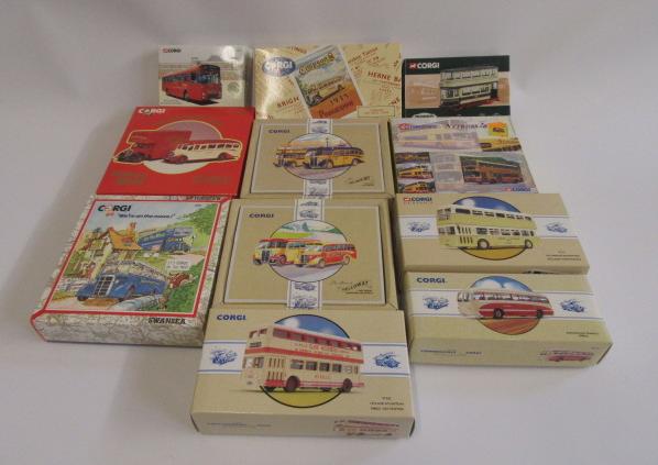 Eleven Corgi Bus Models including limited edition models Image