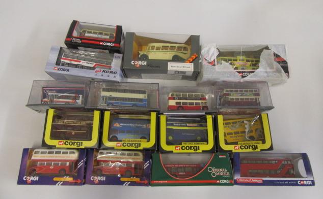 Sixteen Corgi Bus Models including limited editions Image
