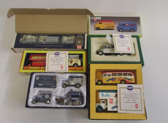 Six Limited Edition Corgi Sets comprising York Fair Image