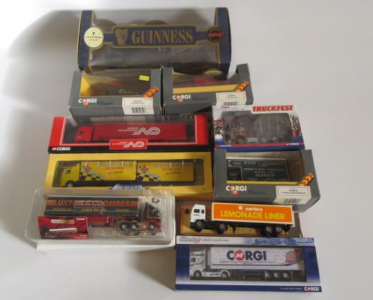 Ten Corgi Commercial Vehicles including Cadbury's Chocolate Image