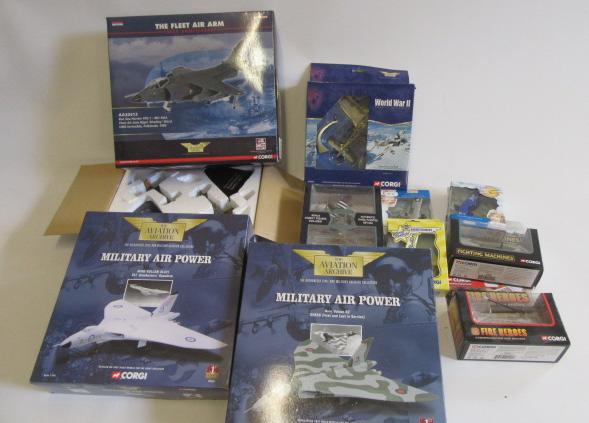 Corgi Aviation Archive planes and other diecast aircraft including two Vulcan Bombers Image