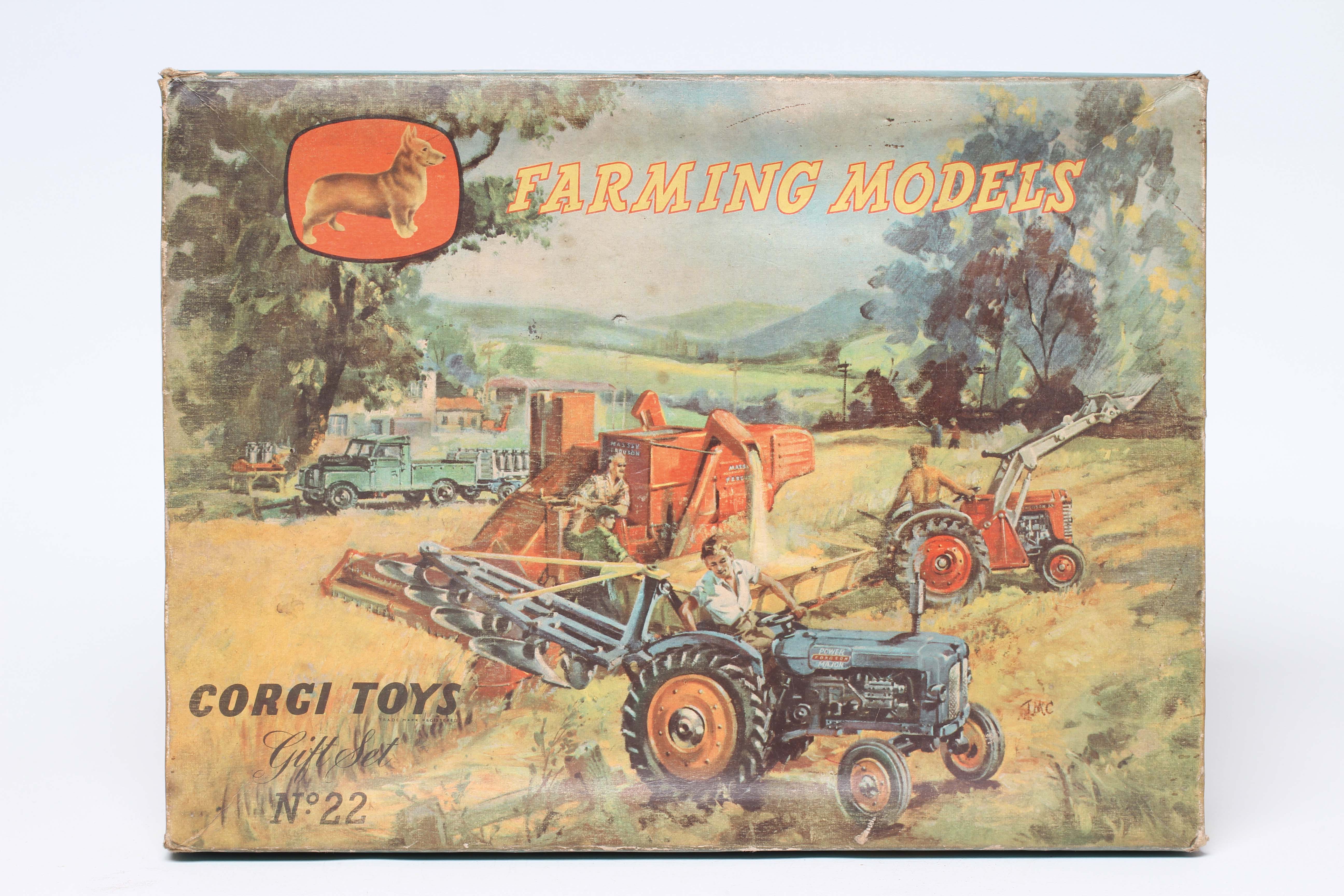 Corgi Gift Set No 22 Farming Models with two tractors Image