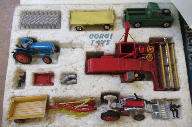 Corgi Gift Set No 22 Farming Models with two tractors Image