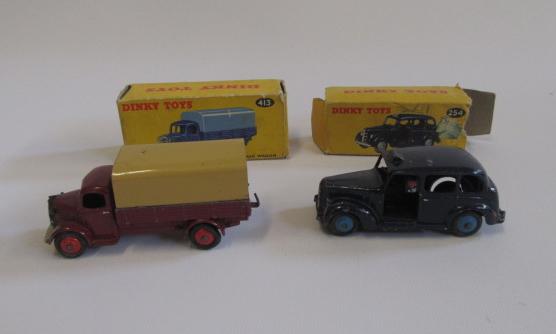 Dinky 254 Austin Taxi and 413 Austin Covered Van Image