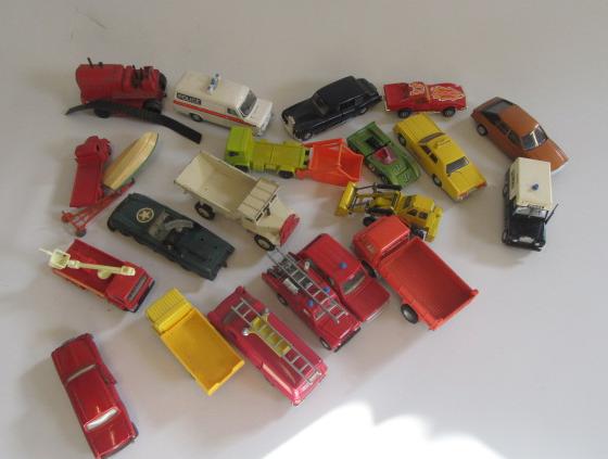 Playworn Dinky Toys including Rolls Royce Silver Shadow Image