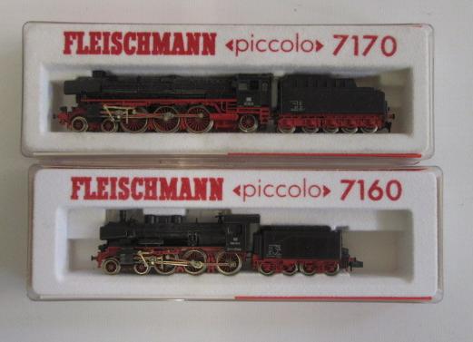Fleischmann Piccolo 7710 4-6-2- Class II and 7160 4-6-0 Class 38 Locomotives Image