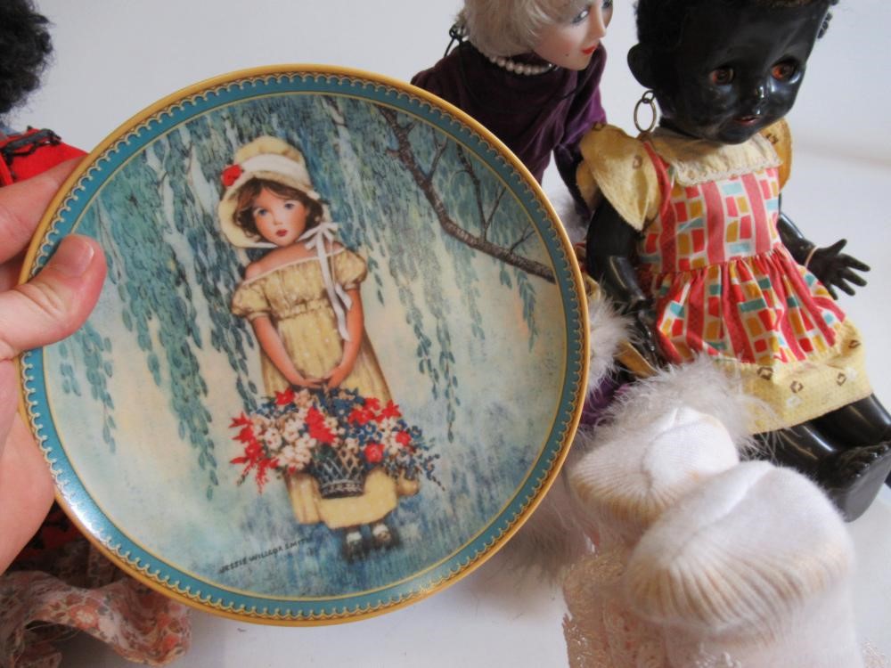 An S.F.B.J. bisque socket head doll with blue glass sleeping eyes Image