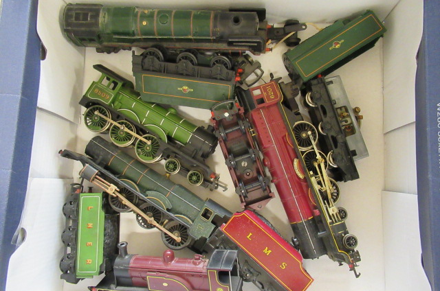 Playworn trains by Hornby Railways and two transformers including Princess Elizabeth Image