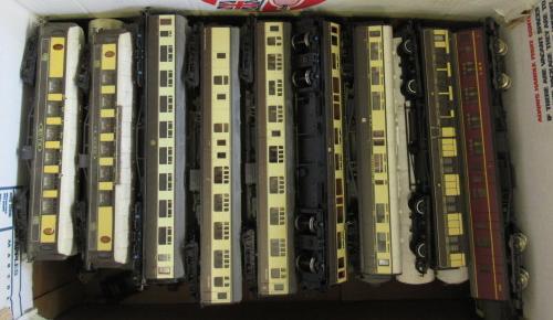 Forty five playworn passenger coaches by Hornby and others Image